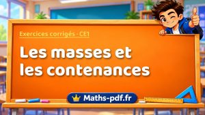 Les masses et les contenances