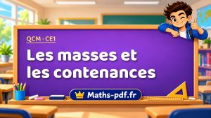 Les masses et les contenances