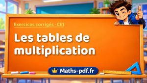 Les tables de multiplication