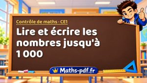 Lire et écrire les nombres jusqu’à 1 000