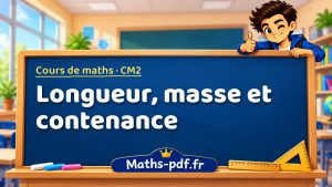 Longueur, masse et contenance