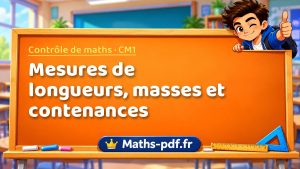Mesures de longueurs, masses et contenances