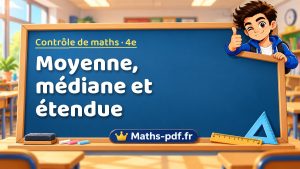 Moyenne, médiane et étendue