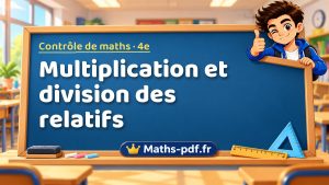 Multiplication et division des relatifs