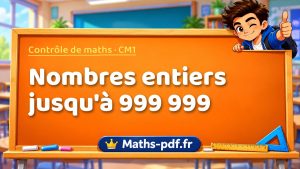 Nombres entiers jusqu’à 999 999