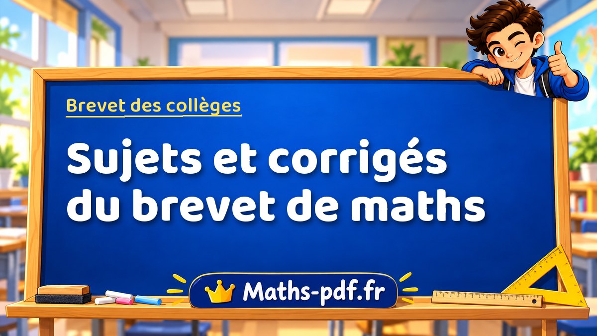 Sujets et corrigés du brevet de maths : brevet de maths 2027 : tous les sujets et leurs corrigés