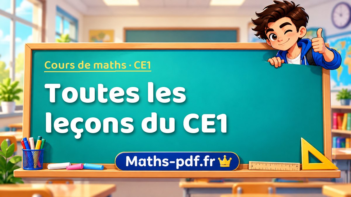 Toutes les leçons du CE1 : cours de maths en CE1 à télécharger en PDF ou à imprimer