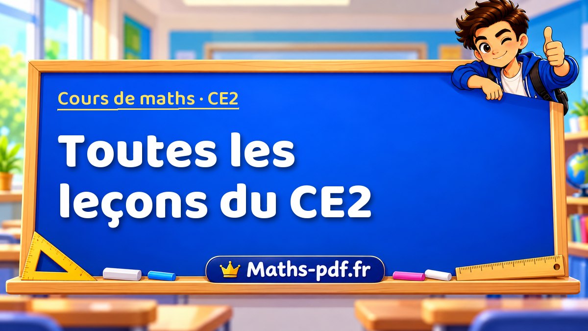 Toutes les leçons du CE2 : cours de maths en CE2 à télécharger en PDF ou à imprimer