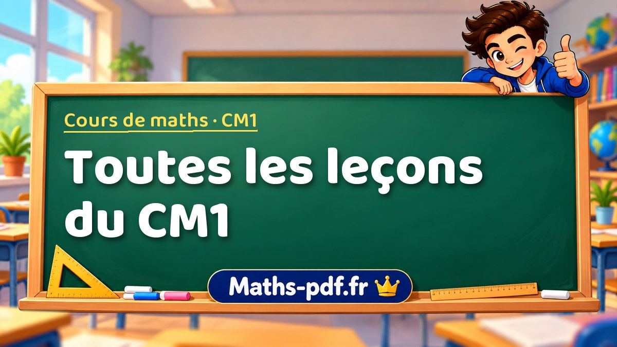 Toutes les leçons du CM1 : cours de maths en CM1 à télécharger en PDF ou à imprimer