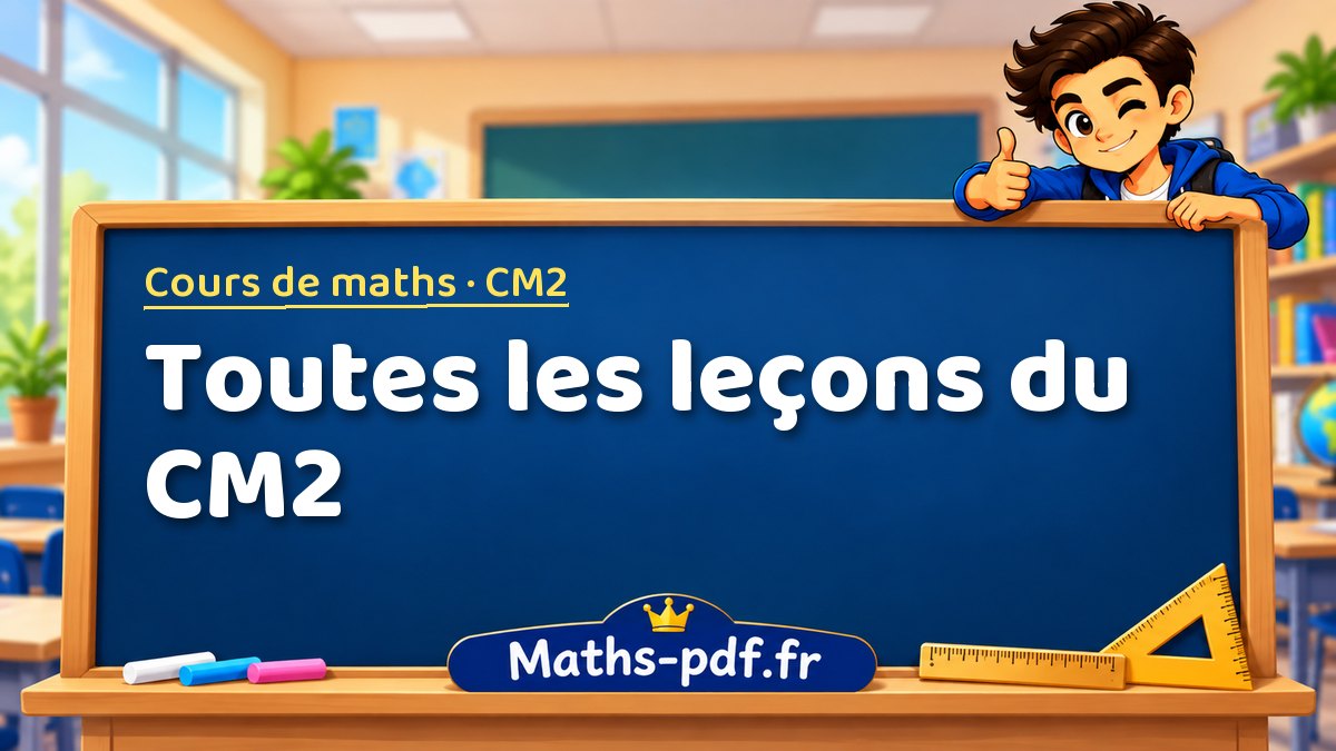 Toutes les leçons du CM2 : cours de maths en CM2 à télécharger en PDF ou à imprimer