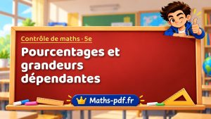 Pourcentages et grandeurs dépendantes