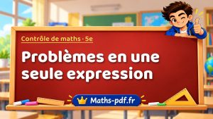 Problèmes en une seule expression