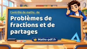 Problèmes de fractions et de partages
