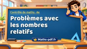 Problèmes avec les nombres relatifs