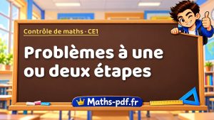 Problèmes à une ou deux étapes