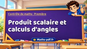 Produit scalaire et calculs d’angles