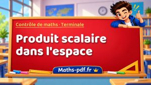 Produit scalaire dans l’espace
