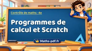 Programmes de calcul et Scratch