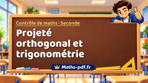 Projeté orthogonal et trigonométrie