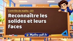 Reconnaître les solides et leurs faces