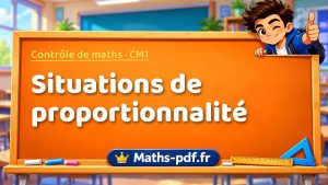 Situations de proportionnalité