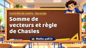 Somme de vecteurs et règle de Chasles
