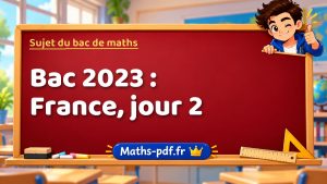 Sujet du bac de maths 2023 : France, jour 2
