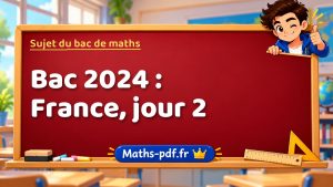 Sujet du bac de maths 2024 : France, jour 2