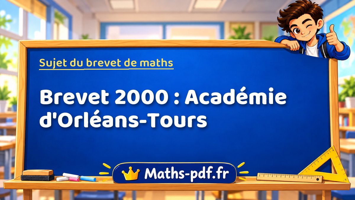 Sujet de maths – Brevet 2000 : Académie d'Orléans-Tours – Maths-pdf.fr