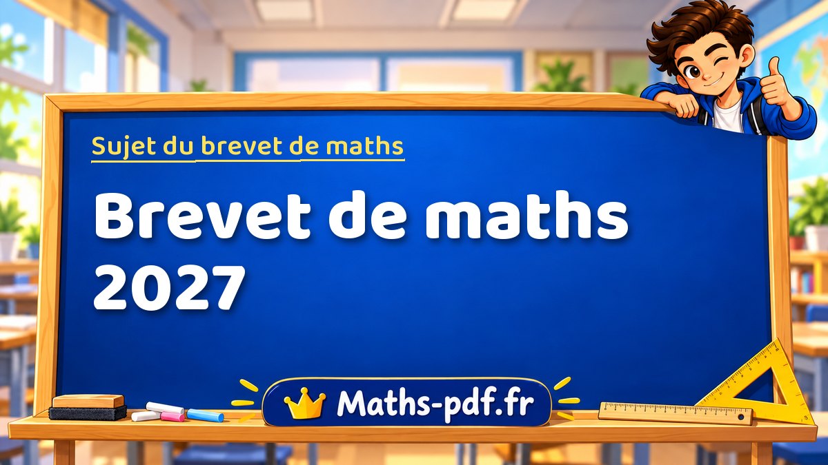 Sujet de maths – Brevet de maths 2027 – Maths-pdf.fr