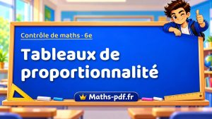Tableaux de proportionnalité