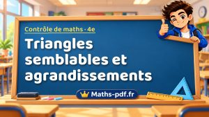 Triangles semblables et agrandissements