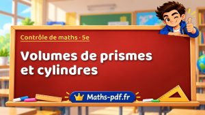 Volumes de prismes et cylindres