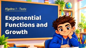 Algebra 1 Exponential Functions and Growth Test with Point Values (PDF)