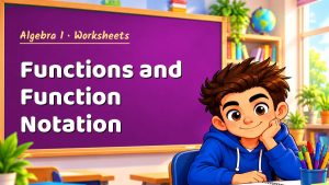 Algebra 1 Functions and Function Notation Worksheet (PDF)