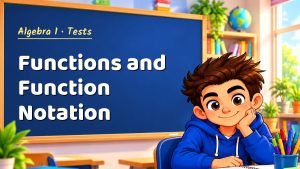 Algebra 1 Functions and Function Notation Test with Point Values (PDF)