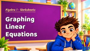 Algebra 1 Graphing Linear Equations Worksheet (PDF)