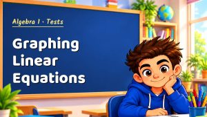 Algebra 1 Graphing Linear Equations Test with Point Values (PDF)