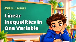 Algebra 1 Linear Inequalities in One Variable Lesson (Free PDF)