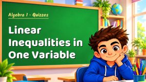 Algebra 1 Linear Inequalities in One Variable Quiz: 10 Questions with Explanations
