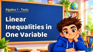 Algebra 1 Linear Inequalities in One Variable Test with Point Values (PDF)