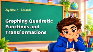 Algebra 1 Graphing Quadratic Functions and Transformations Lesson (Free PDF)