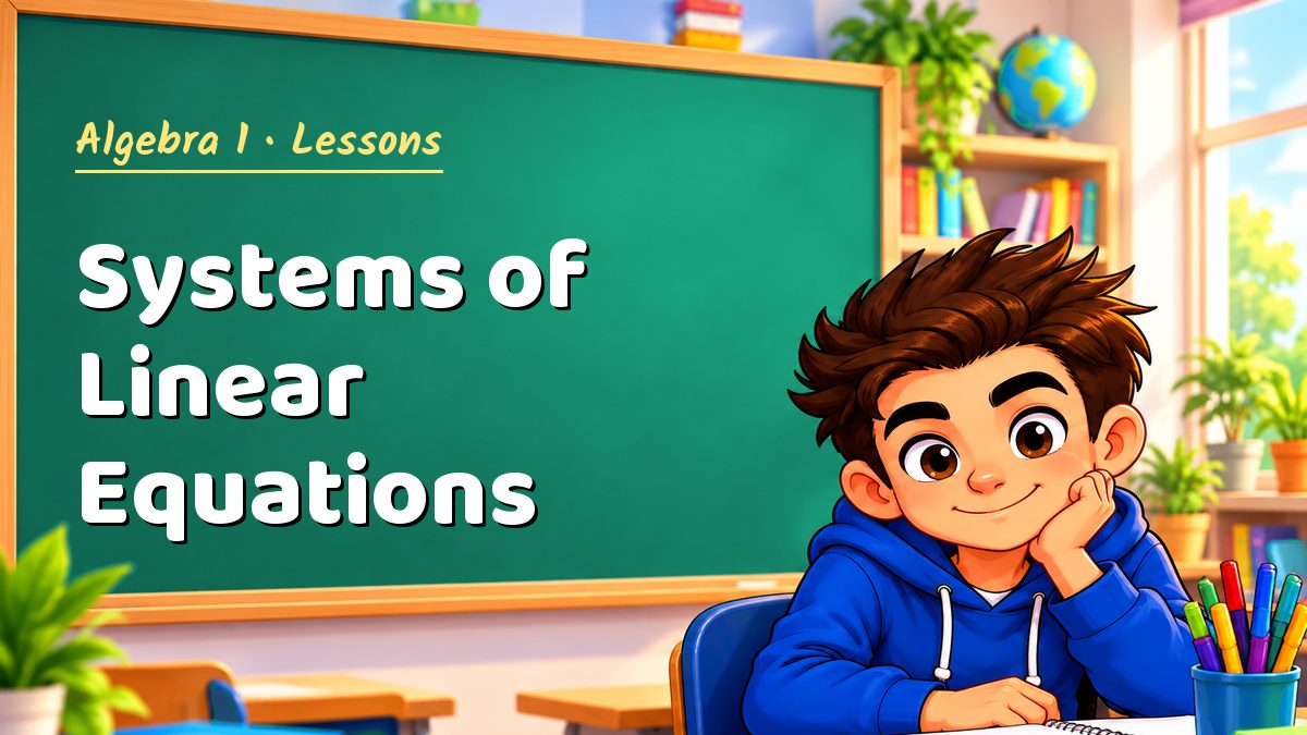Algebra 1 math lesson: Systems of Linear Equations – Maths PDF