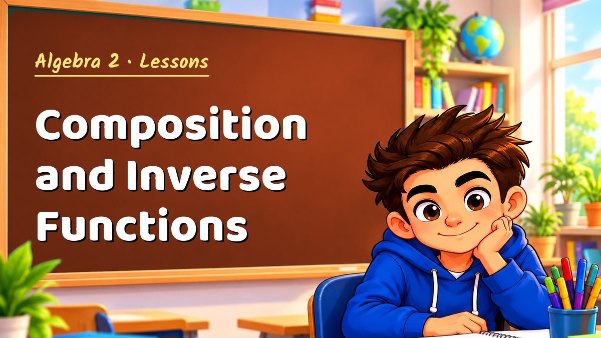 Algebra 2 math lesson: Composition and Inverse Functions – Maths PDF