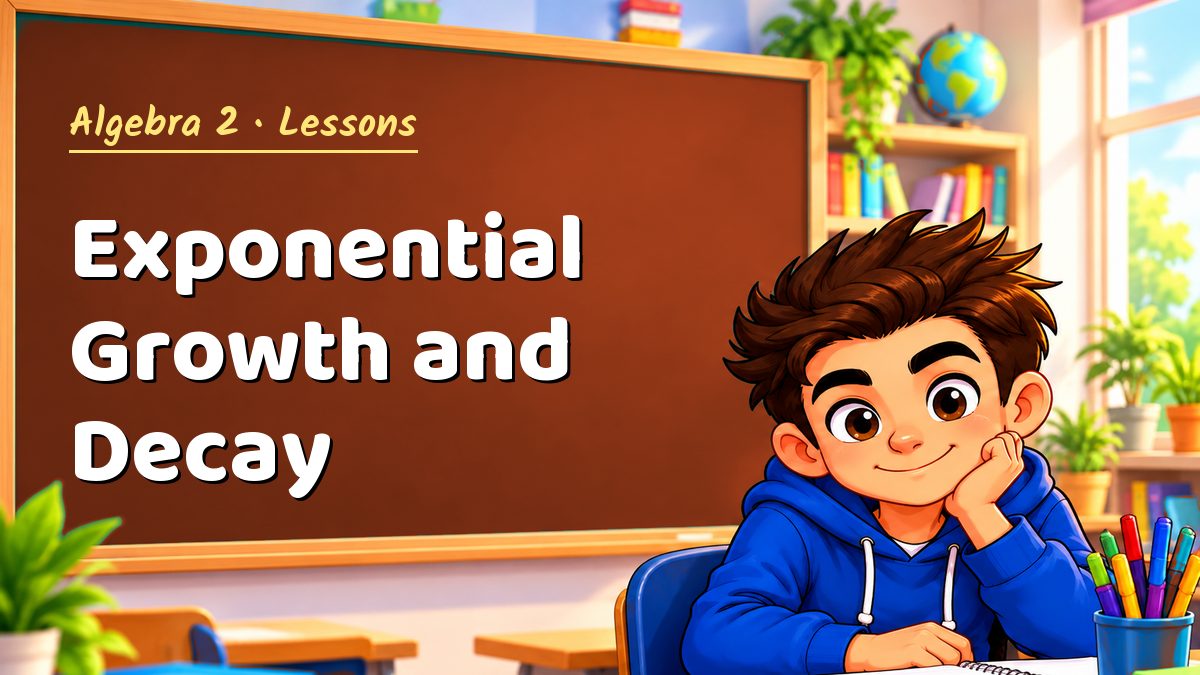Algebra 2 math lesson: Exponential Growth and Decay – Maths PDF