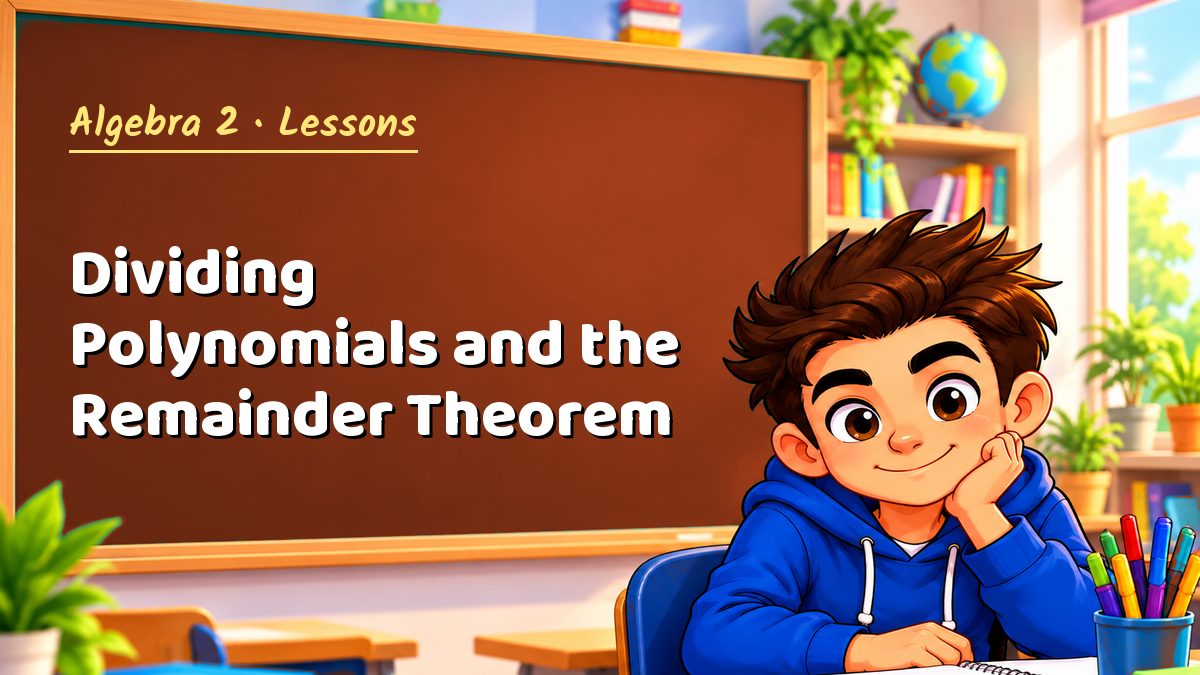Algebra 2 math lesson: Dividing Polynomials and the Remainder Theorem – Maths PDF