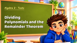 Algebra 2 Dividing Polynomials and the Remainder Theorem Test with Point Values (PDF)