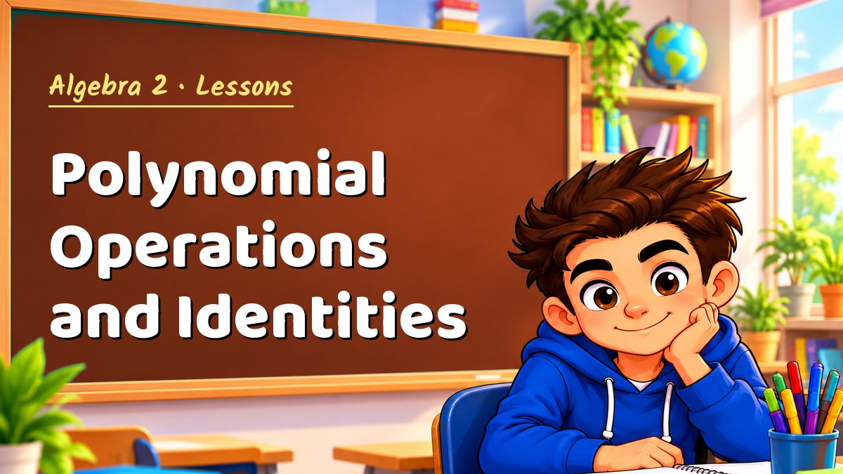 Algebra 2 math lesson: Polynomial Operations and Identities – Maths PDF