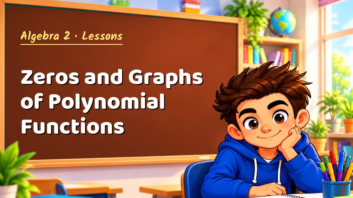 Algebra 2 math lesson: Zeros and Graphs of Polynomial Functions – Maths PDF