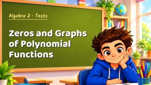 Algebra 2 Zeros and Graphs of Polynomial Functions Test with Point Values (PDF)